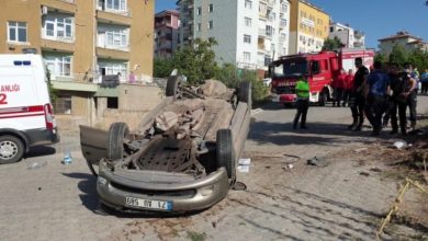 Photo of Virajı Alamayan Otomobil Takla attı