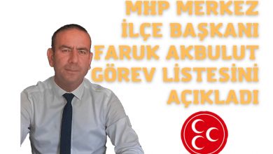 Photo of MHP Merkez İlçe Başkanı Faruk Akbulut Görev Listesini Açıkladı