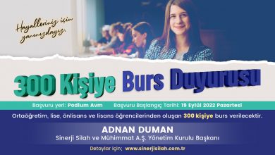 Photo of SSinerji Silah Ve Mühimmat Aş. De Burs Başvuruları Başladı