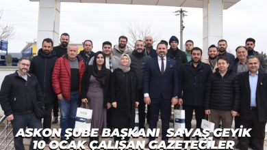 Photo of Kırıkkale Askon Şube Başkanı Savaş Geyik Gazeteciler Gününü Kutladı