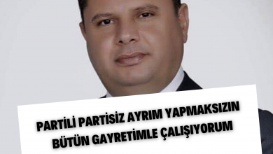 Photo of Partili Partisiz Ayrım Yapmaksızın Bütün Gayretimle Çalışıyorum