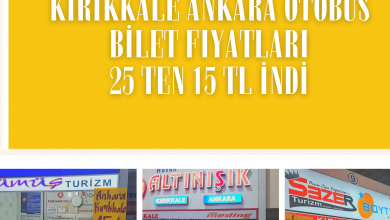 Photo of KIRIKKALE ANKARA OTOBÜS BİLET ÜCRETLERİ YENİLENDİ
