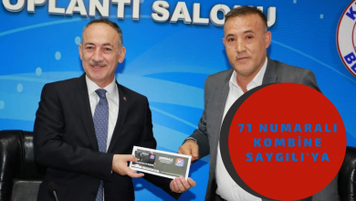 Photo of 71 Numaralı Kombine Başkan Saygılı’ya