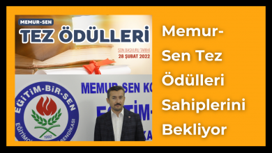 Photo of Memur-Sen Tez Ödülleri Sahiplerini Bekliyor