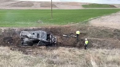 Photo of Takla atarak devrilen Ambulans yandı; 5 kişi yaralandı