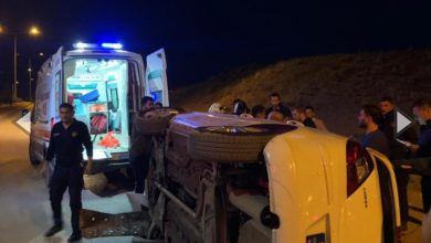 Photo of Kontrolden çıkan otomobil devrildi