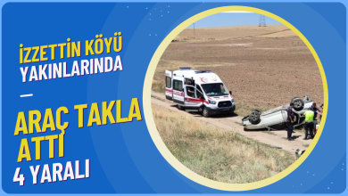 Photo of Araç Takla Attı 4 Kişi Yaralı